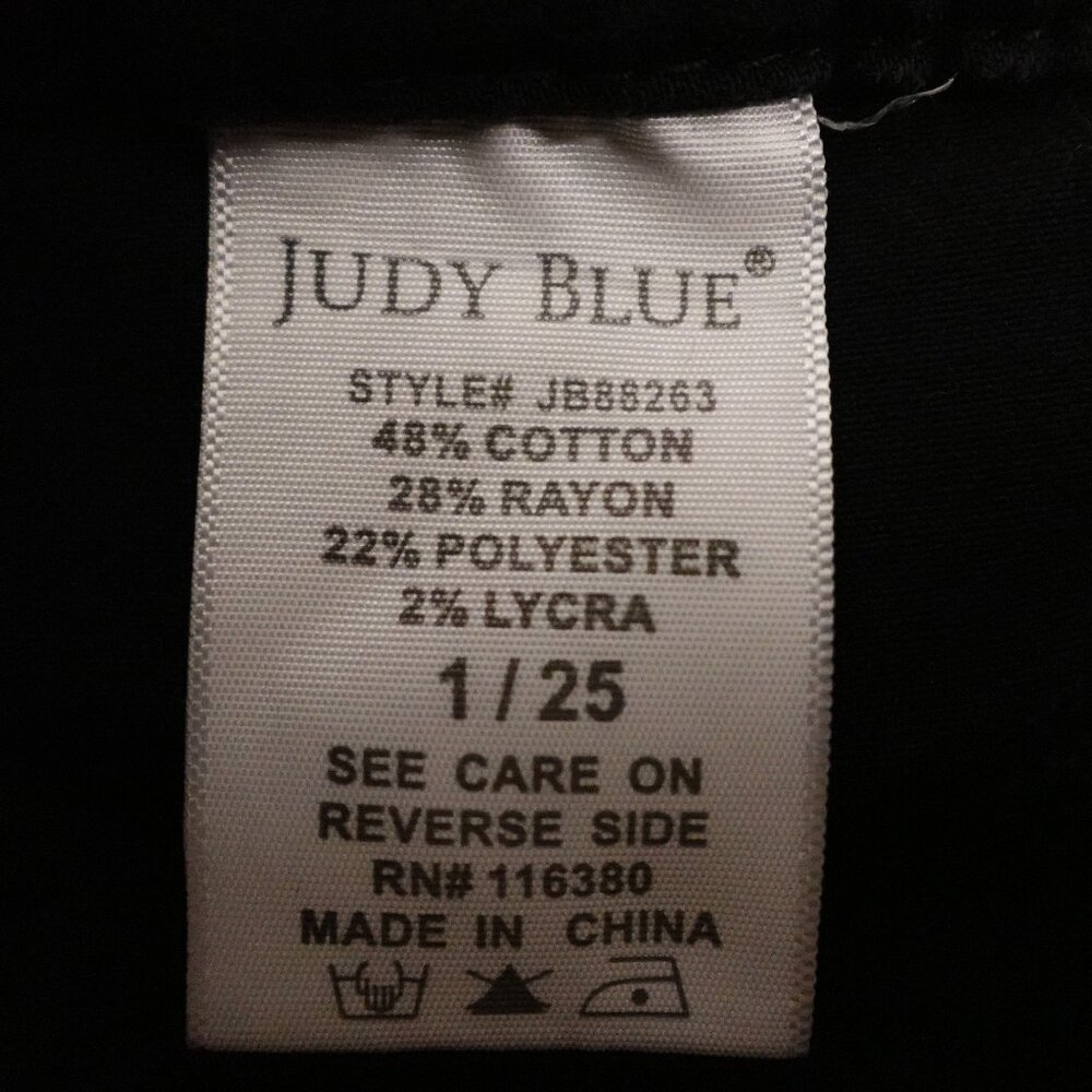 Judy Blue jeans skinny fit women's 1/25 black pull on - Picture 13 of 13